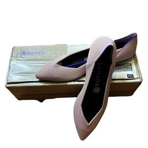 NIB Rothy’s The Point Women's Ballet Flat Petal Pink Retired Color Size 8.5
